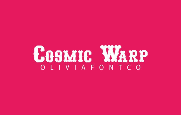 Cosmic Warp Font: A Handwritten Touch for Creative Crafters