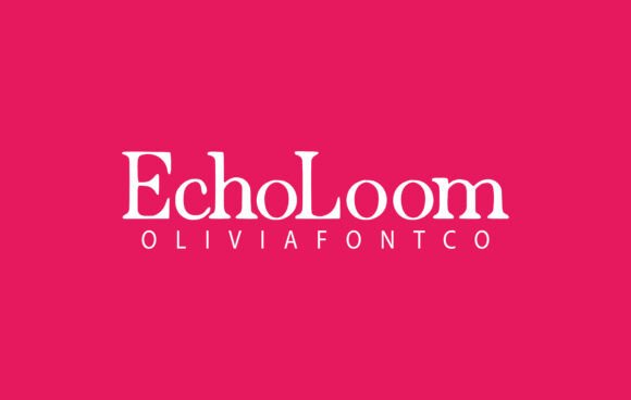 Echoloom Font: A Serif Script for Handmade Crafters