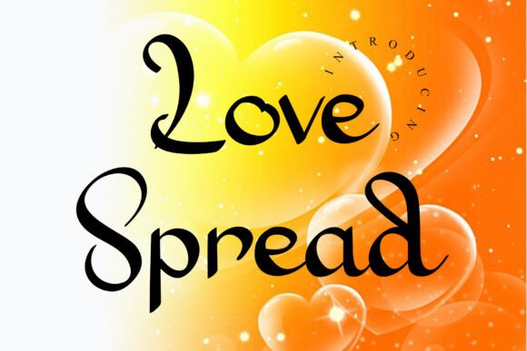 Love Spread: A Display Font for Crafters and Designers