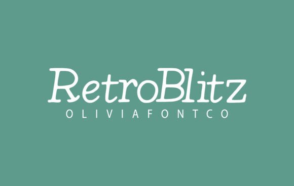 Retroblitz Font: A Serif Romance for Branding Projects