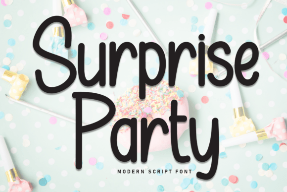 Surprise Party Font: A Handwritten Delight for Crafters and Designers