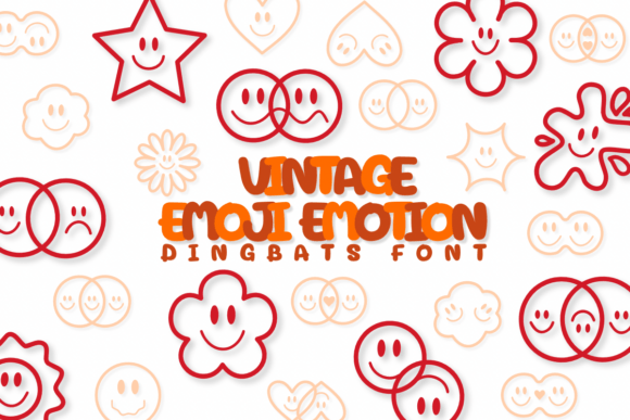 Upgrade Your Brand with Vintage Emoji Emotion Font